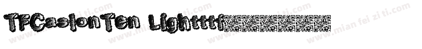 TFCaslonTen Lightttf字体转换